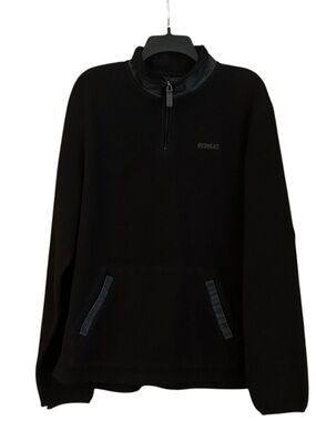 Vintage RedHead Black Fleece Quarter Zip Pullover Y2K Outdoor Gorpcore Mens L
